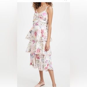 Marchesa Notte midi dress